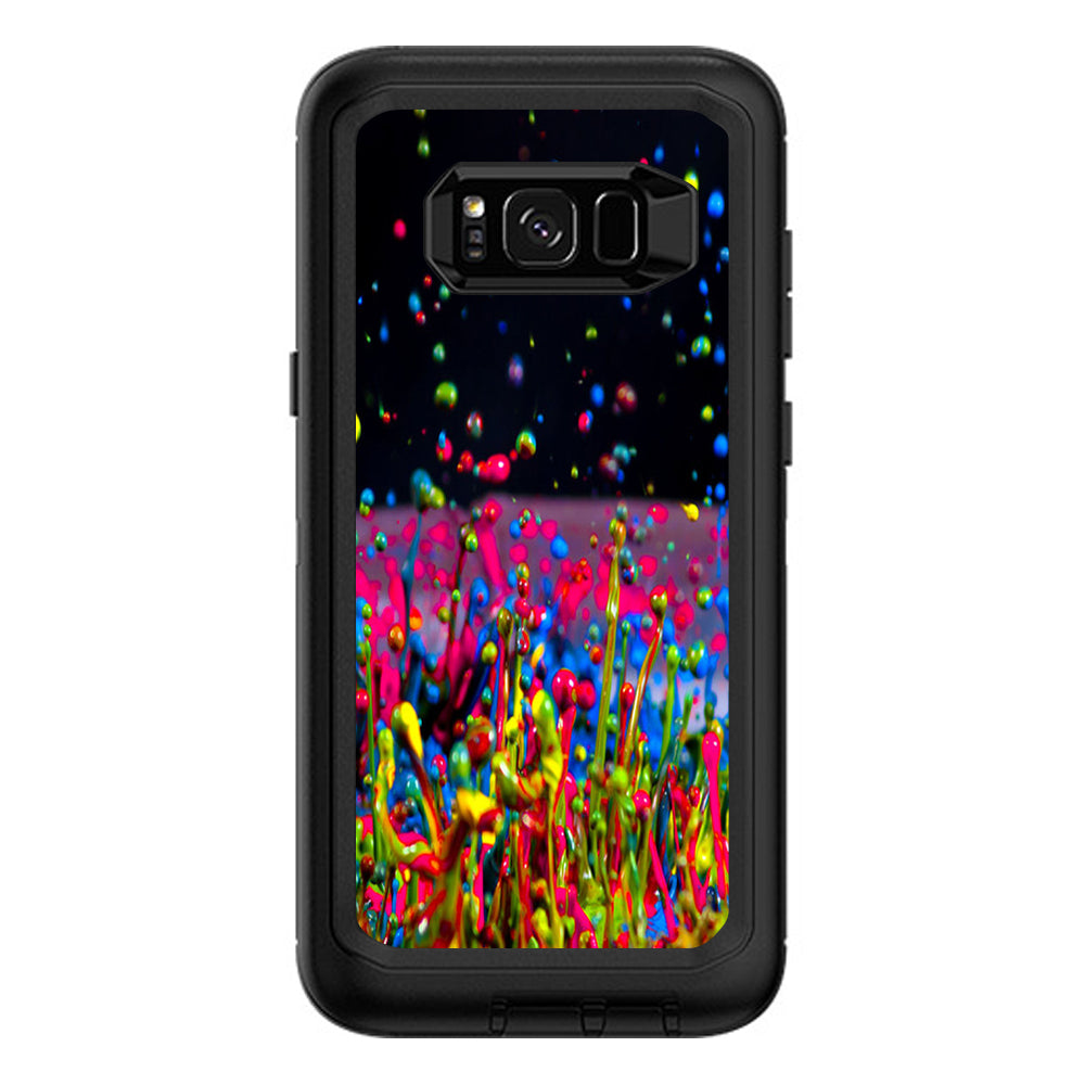  Splash Colorful Paint Otterbox Defender Samsung Galaxy S8 Plus Skin