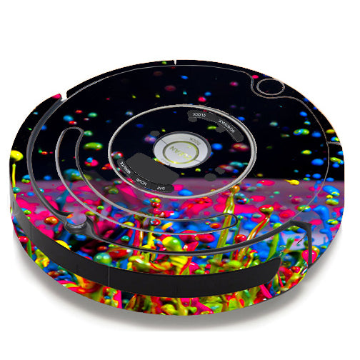  Splash Colorful Paint iRobot Roomba 650/655 Skin