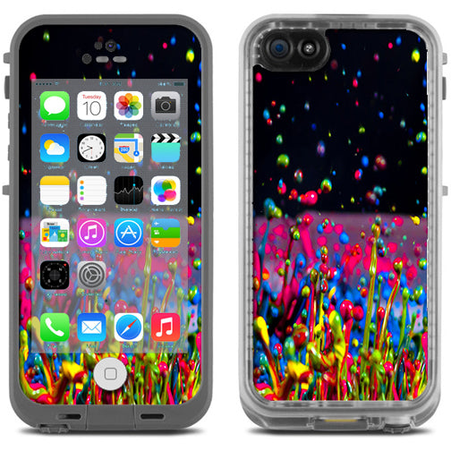  Splash Colorful Paint Lifeproof Fre iPhone 5C Skin