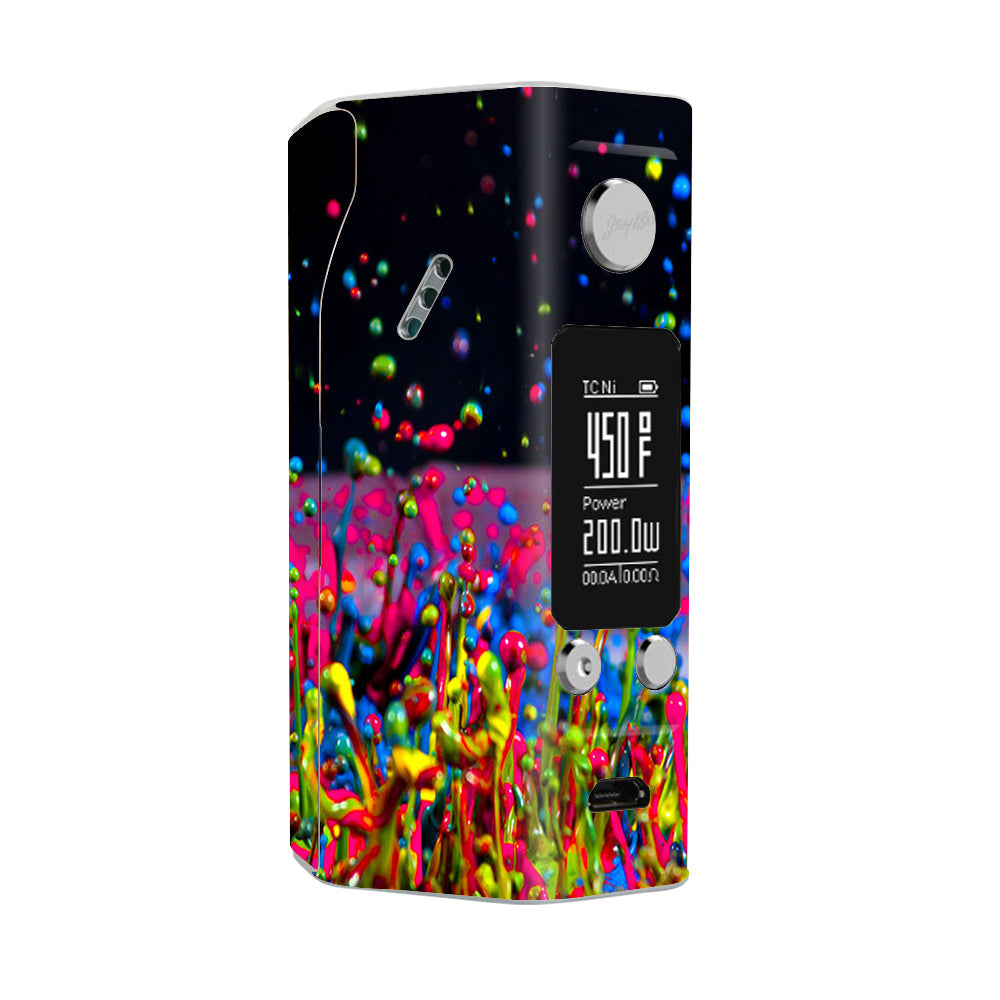  Splash Colorful Paint Wismec Reuleaux RX200S Skin