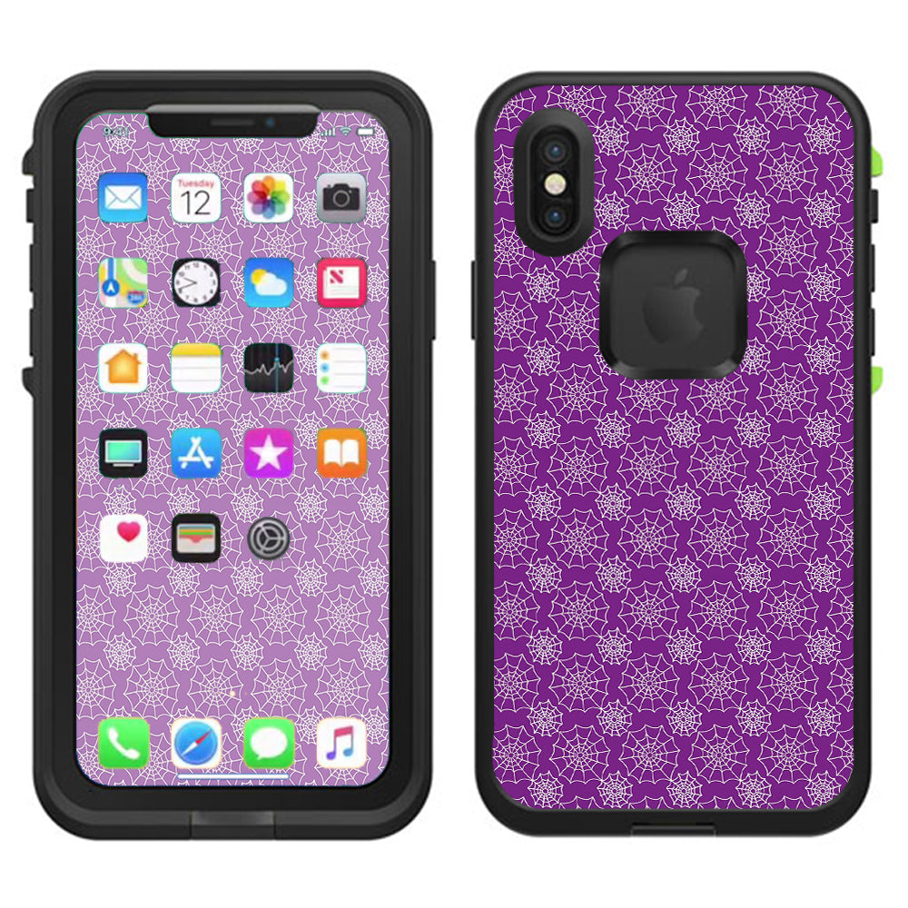  Spider Web Pattern Lifeproof Fre Case iPhone X Skin