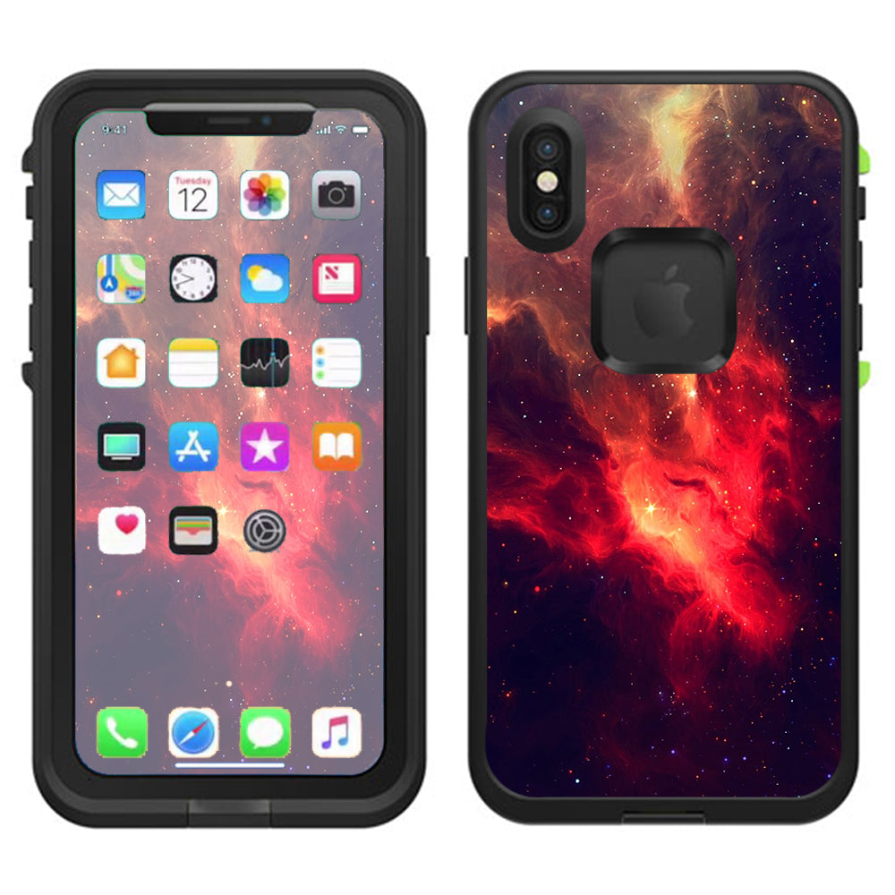  Space Clouds Galaxy Lifeproof Fre Case iPhone X Skin