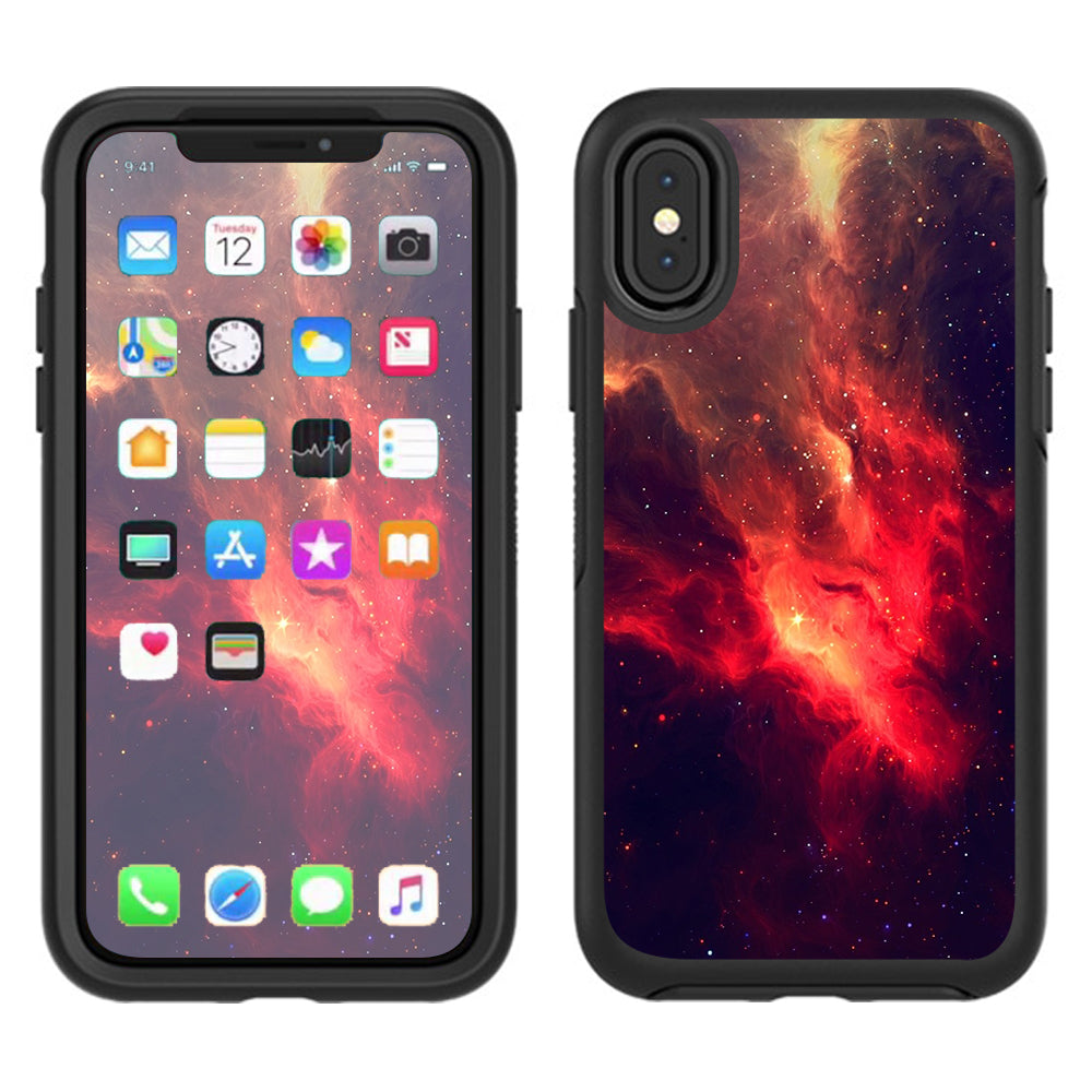  Space Clouds Galaxy Otterbox Defender Apple iPhone X Skin