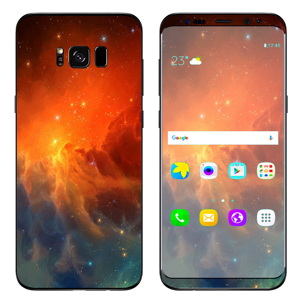  Space Clouds Nebula Samsung Galaxy S8 Plus Skin