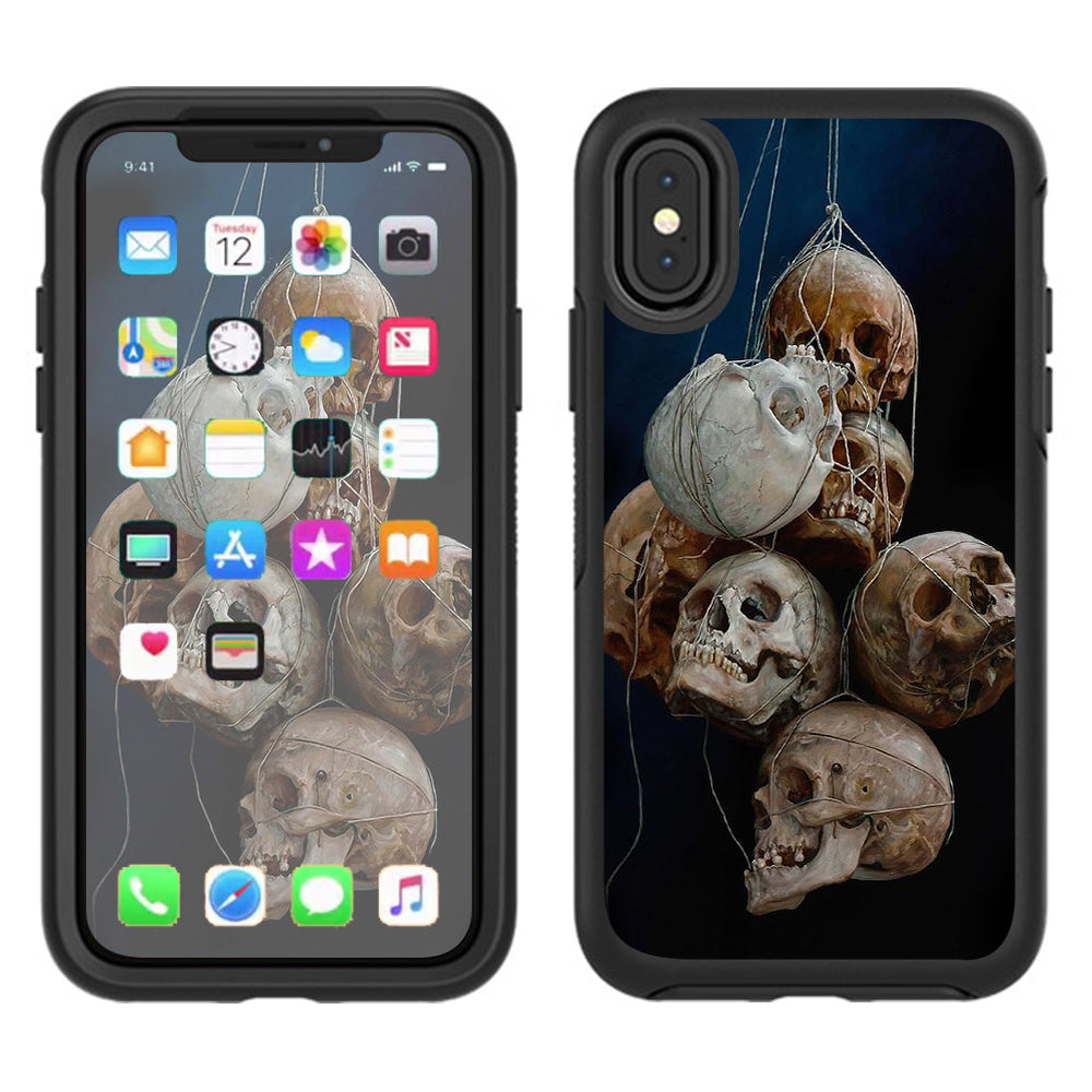  Hanging Skulls Otterbox Defender Apple iPhone X Skin