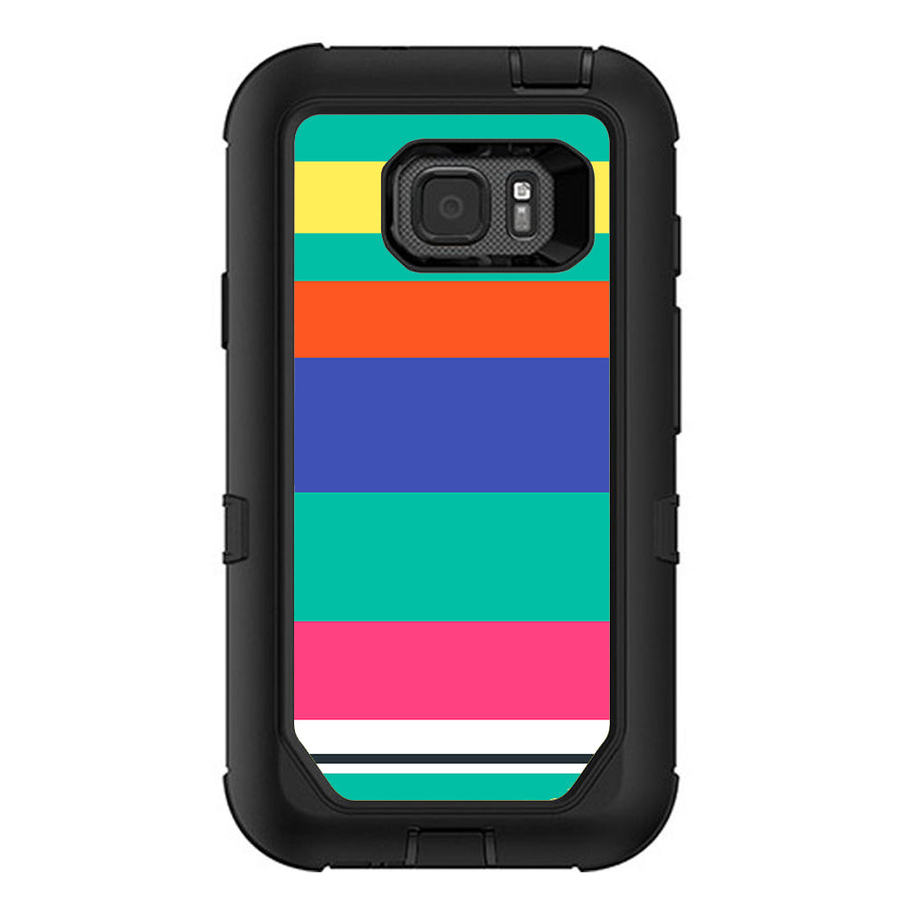  Slinko Pastel Lines Otterbox Defender Samsung Galaxy S7 Active Skin