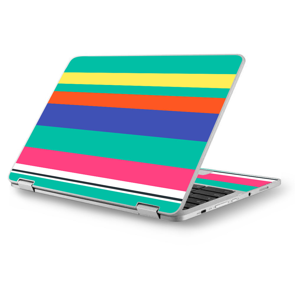  Slinko Pastel Lines Asus Chromebook Flip 12.5" Skin