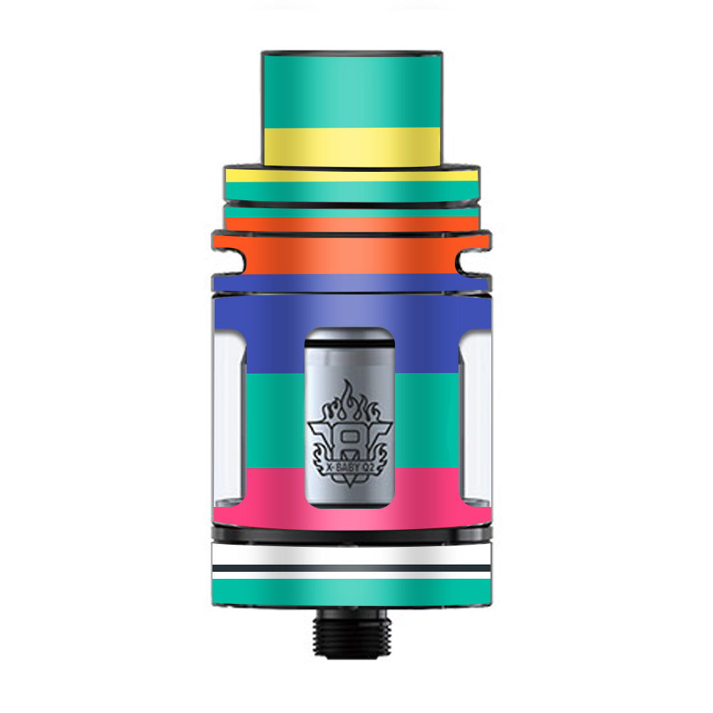  Slinko Pastel Lines TFV8 X-baby Tank Smok Skin