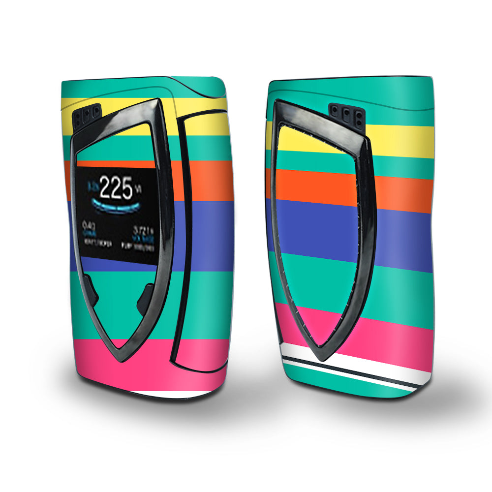 Skin Decal Vinyl Wrap for Smok Devilkin Kit 225w Vape (includes TFV12 Prince Tank Skins) skins cover/ Slinko Pastel Lines