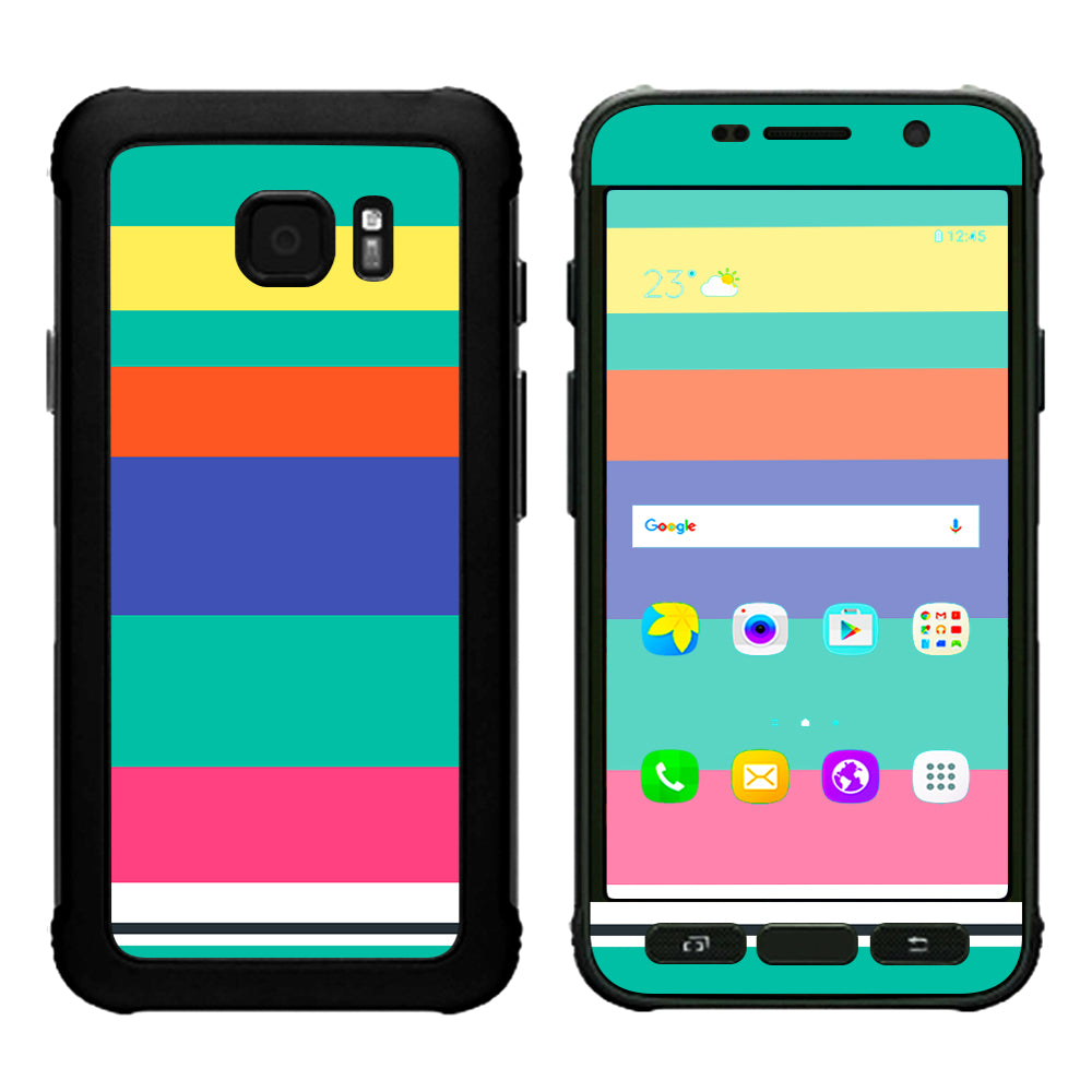  Slinko Pastel Lines Samsung Galaxy S7 Active Skin