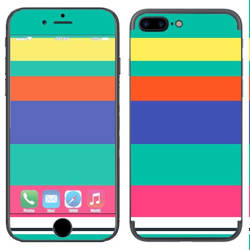  Slinko Pastel Lines Apple  iPhone 7+ Plus / iPhone 8+ Plus Skin