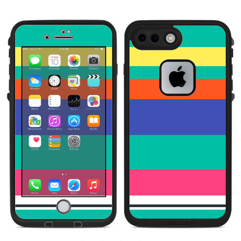  Slinko Pastel Lines Lifeproof Fre iPhone 7 Plus or iPhone 8 Plus Skin