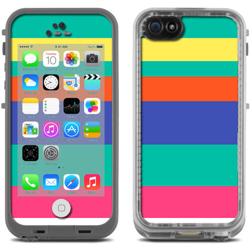  Slinko Pastel Lines Lifeproof Fre iPhone 5C Skin