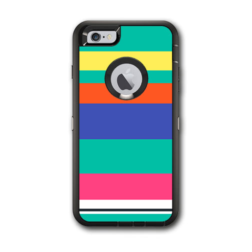  Slinko Pastel Lines Otterbox Defender iPhone 6 PLUS Skin