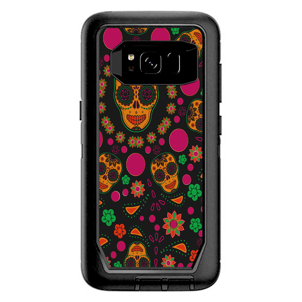  Dia De Los Skulls Otterbox Defender Samsung Galaxy S8 Skin