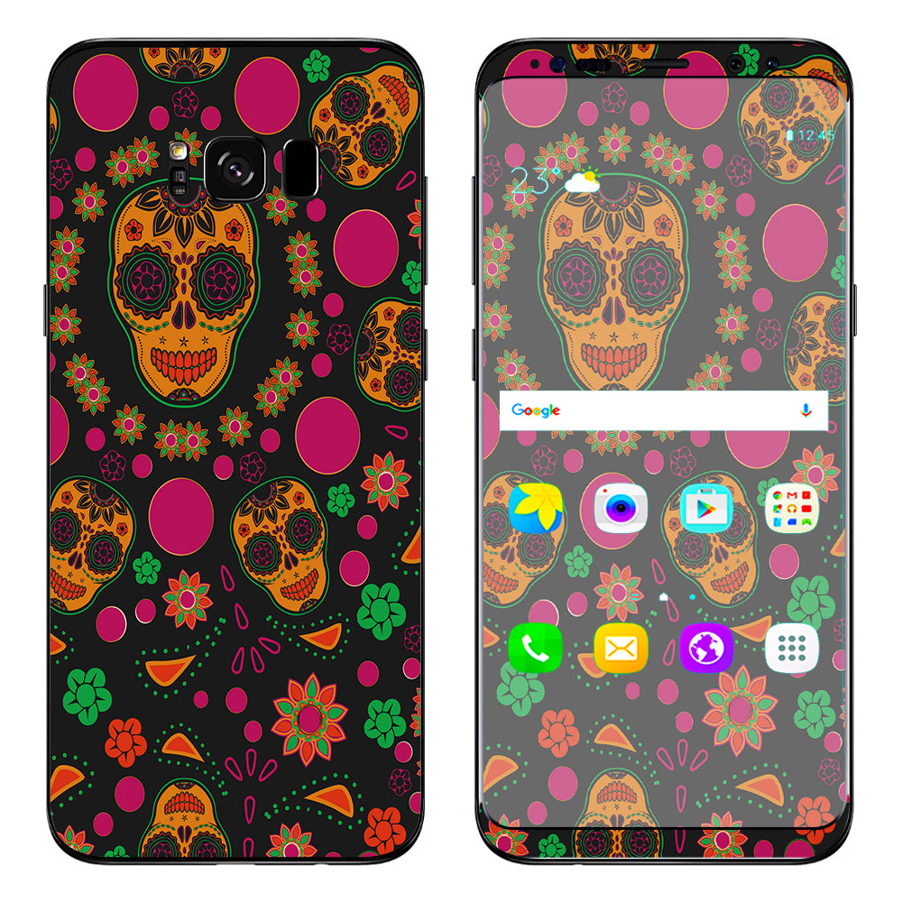  Dia De Los Skulls Samsung Galaxy S8 Plus Skin