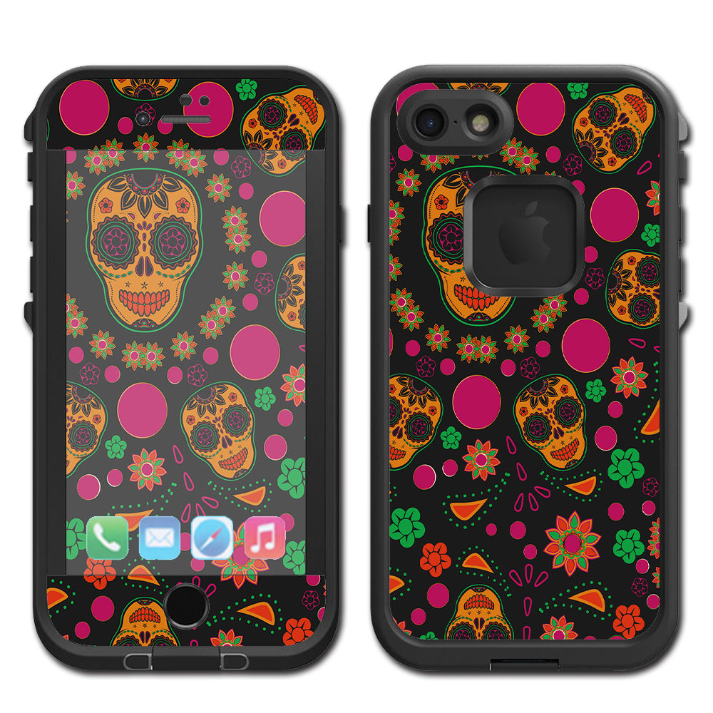  Dia De Los Skulls Lifeproof Fre iPhone 7 or iPhone 8 Skin