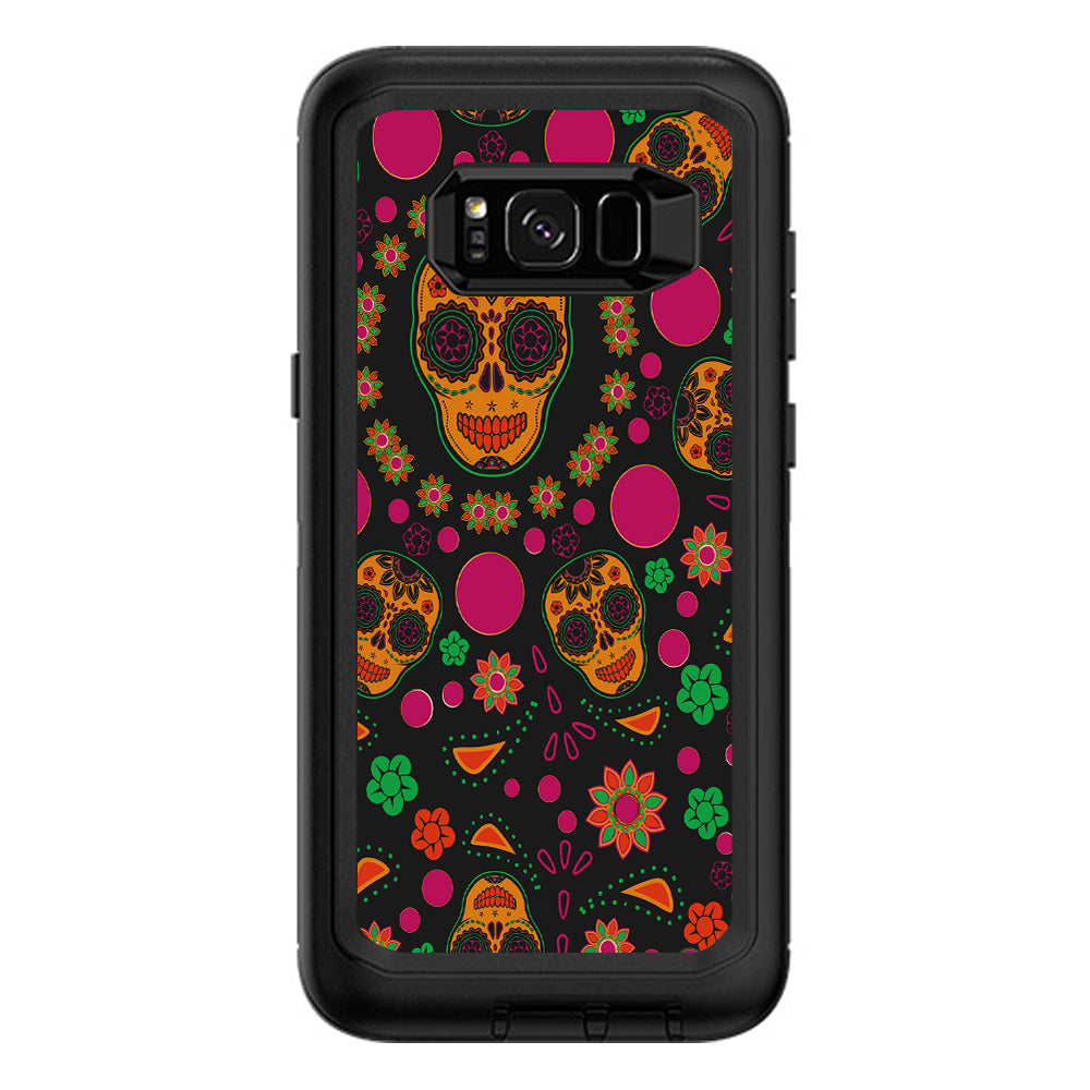  Dia De Los Skulls Otterbox Defender Samsung Galaxy S8 Plus Skin