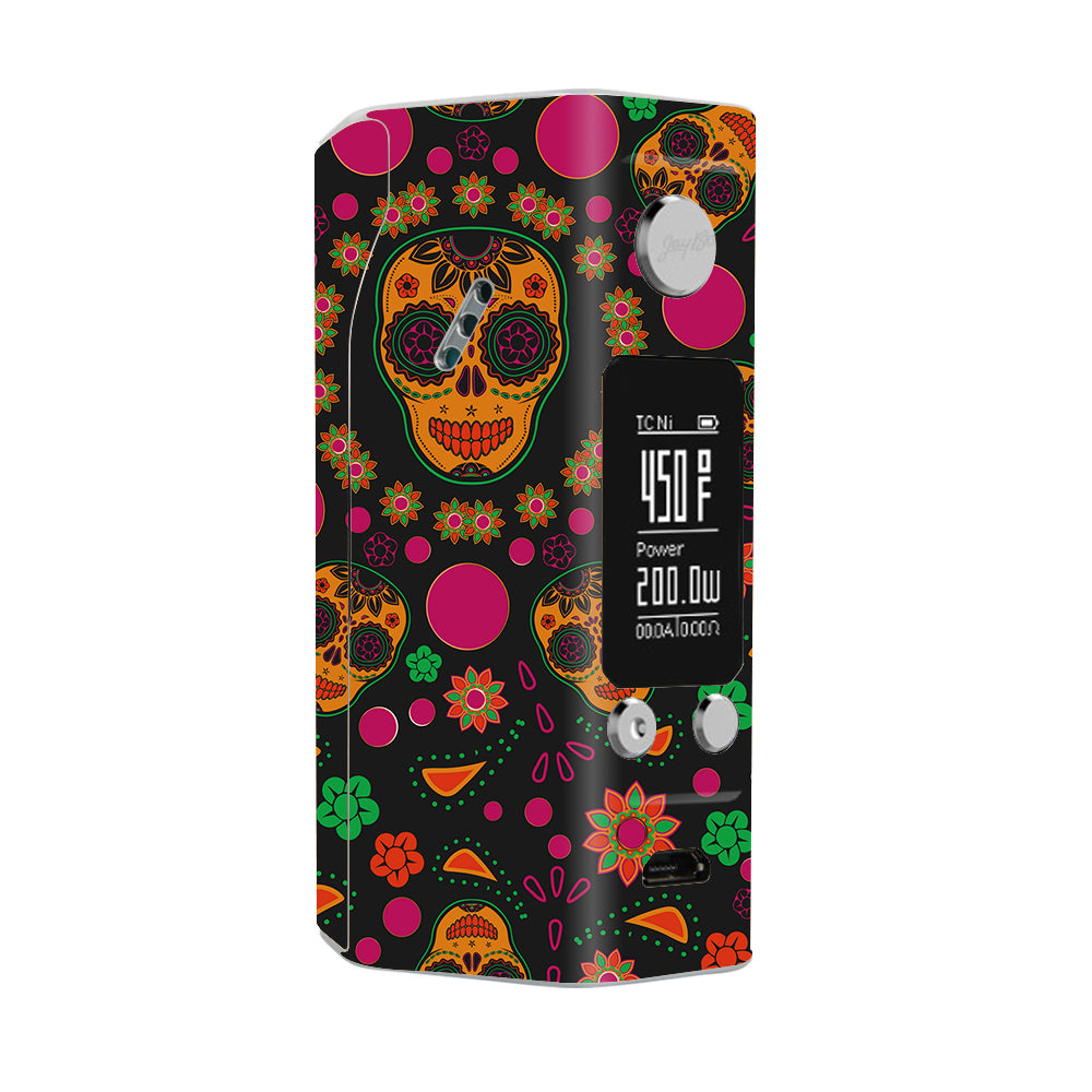  Dia De Los Skulls Wismec Reuleaux RX200S Skin