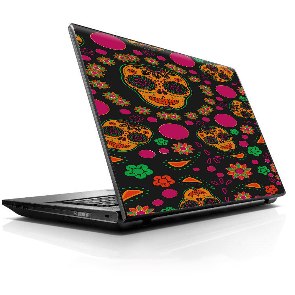  Dia De Los Skulls Universal 13 to 16 inch wide laptop Skin