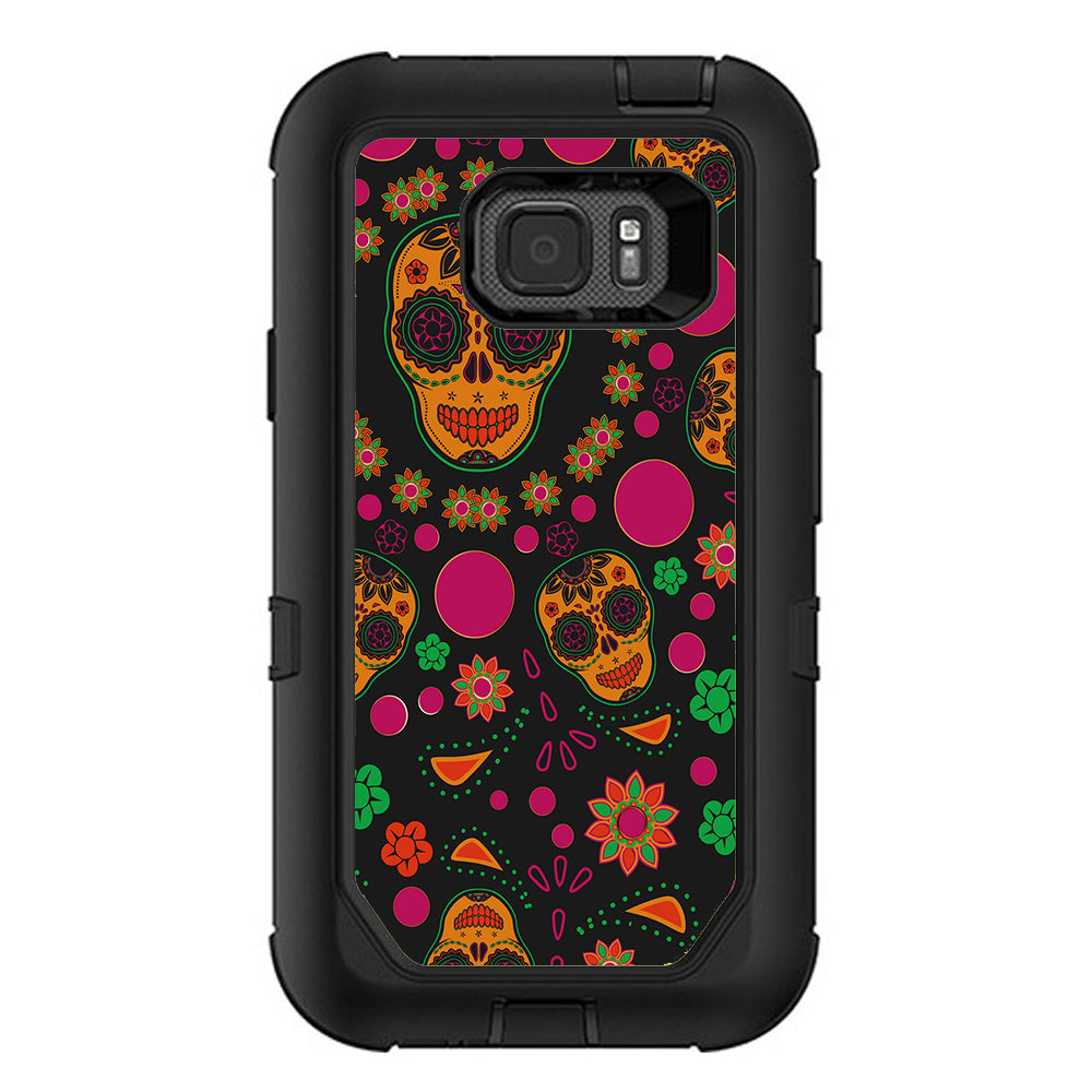  Dia De Los Skulls Otterbox Defender Samsung Galaxy S7 Active Skin