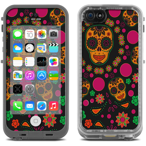  Dia De Los Skulls Lifeproof Fre iPhone 5C Skin