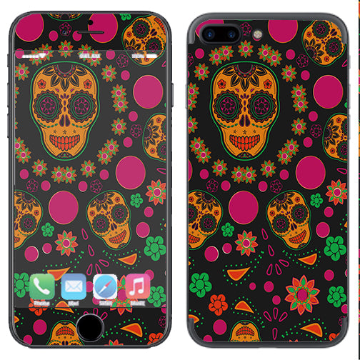  Dia De Los Skulls Apple  iPhone 7+ Plus / iPhone 8+ Plus Skin