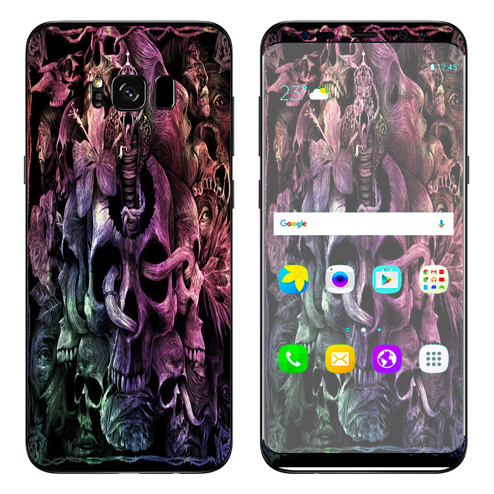  Skull Art Creepy Samsung Galaxy S8 Skin