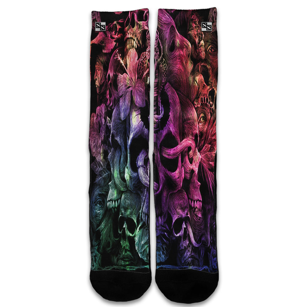  Skull Art Creepy Universal Socks