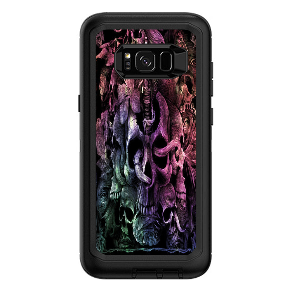  Skull Art Creepy Otterbox Defender Samsung Galaxy S8 Plus Skin