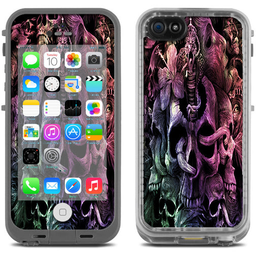  Skull Art Creepy Lifeproof Fre iPhone 5C Skin