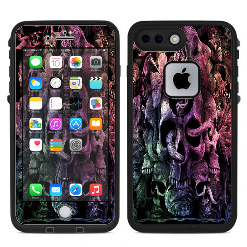  Skull Art Creepy Lifeproof Fre iPhone 7 Plus or iPhone 8 Plus Skin