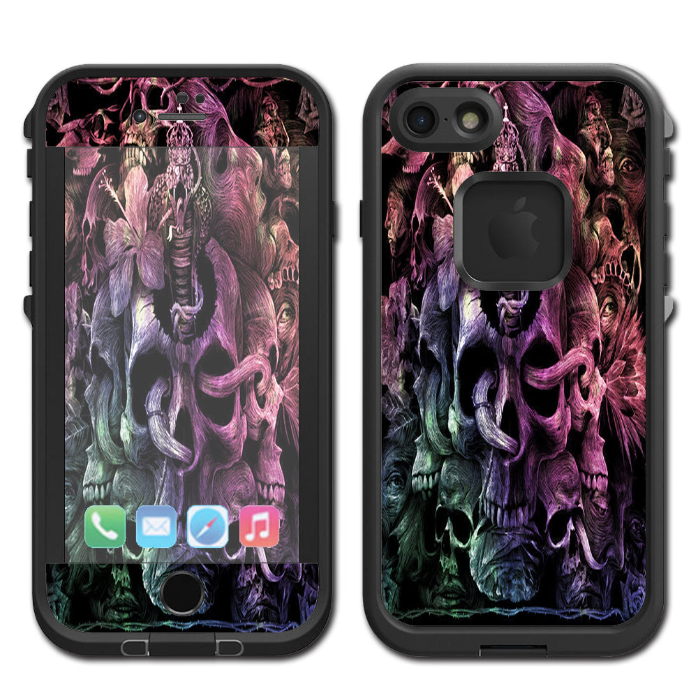  Skull Art Creepy Lifeproof Fre iPhone 7 or iPhone 8 Skin