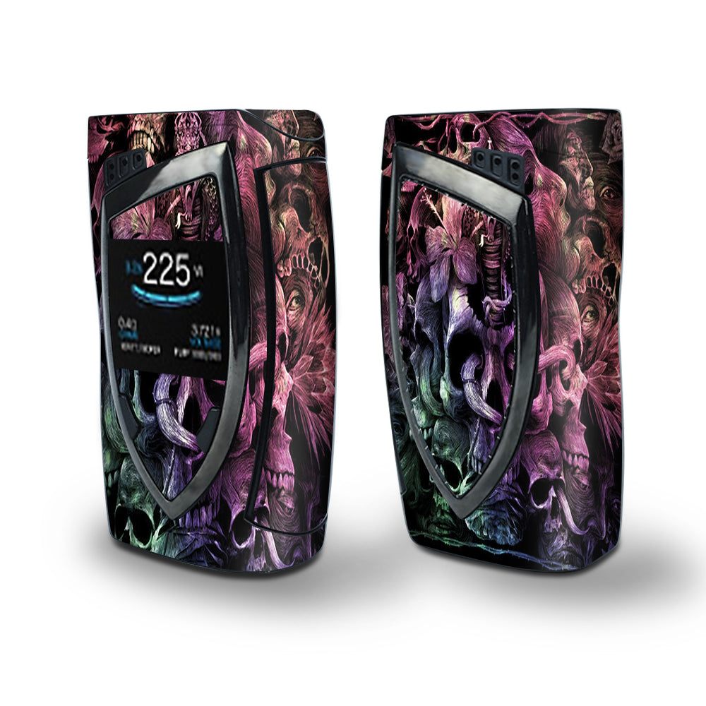 Skin Decal Vinyl Wrap for Smok Devilkin Kit 225w Vape (includes TFV12 Prince Tank Skins) skins cover/ Skull Art Creepy