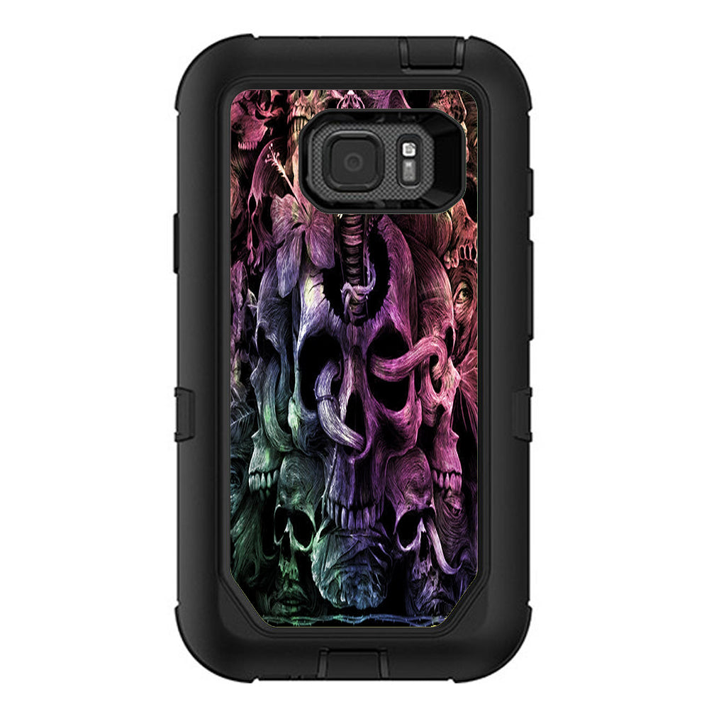  Skull Art Creepy Otterbox Defender Samsung Galaxy S7 Active Skin