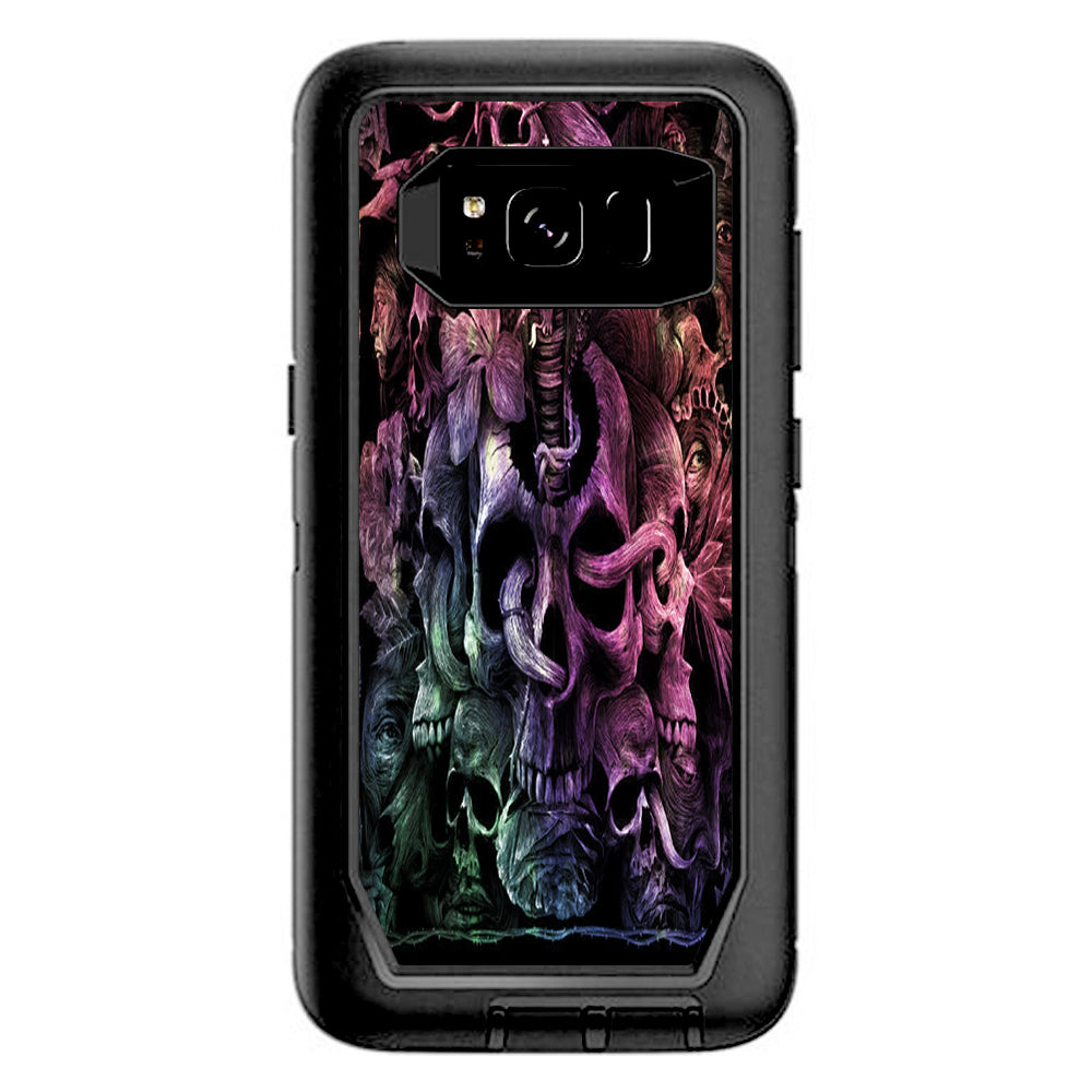  Skull Art Creepy Otterbox Defender Samsung Galaxy S8 Skin