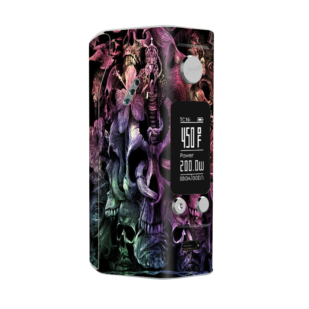  Skull Art Creepy Wismec Reuleaux RX200S Skin