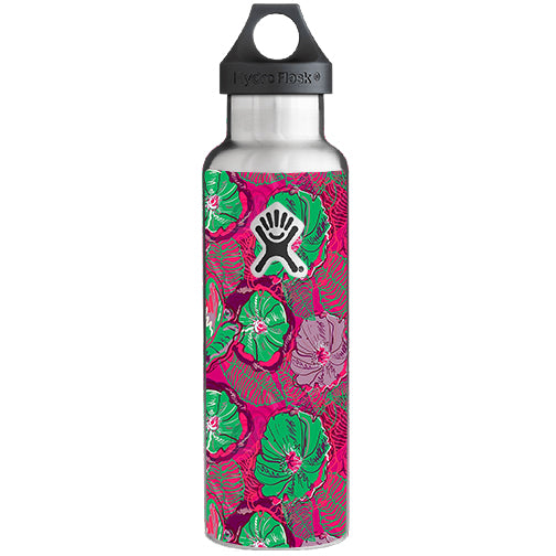  Pink Green Wild Flowers Hydroflask 21oz Skin