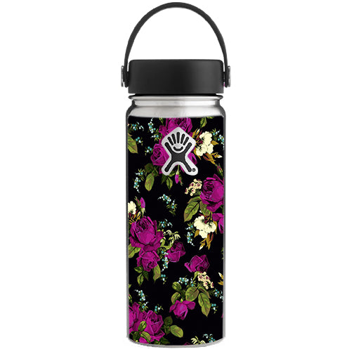  Rose Floral Trendy Hydroflask 18oz Wide Mouth Skin
