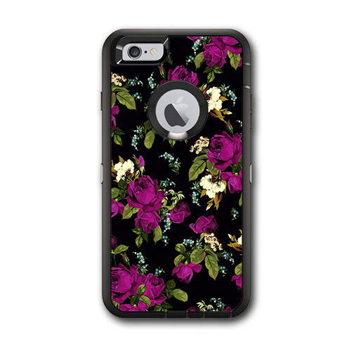  Rose Floral Trendy Otterbox Defender iPhone 6 PLUS Skin