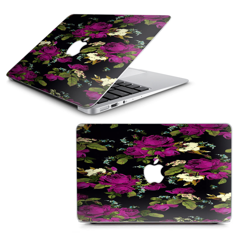  Rose Floral Trendy Macbook Air 13" A1369 A1466 Skin