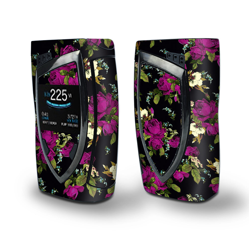 Skin Decal Vinyl Wrap for Smok Devilkin Kit 225w Vape (includes TFV12 Prince Tank Skins) skins cover/ Rose Floral Trendy