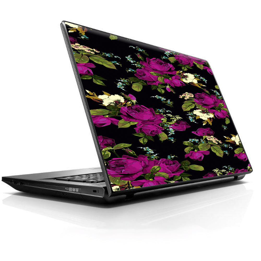  Rose Floral Trendy Universal 13 to 16 inch wide laptop Skin