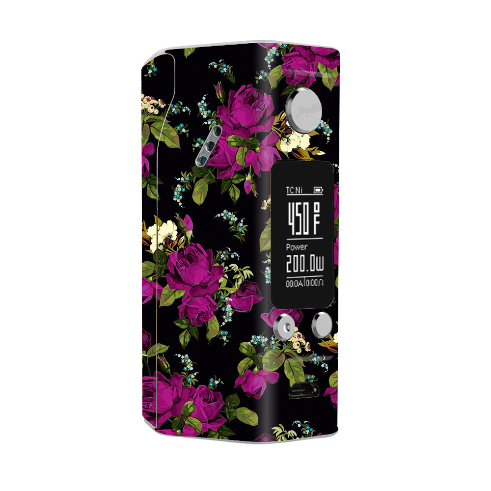  Rose Floral Trendy Wismec Reuleaux RX200S Skin