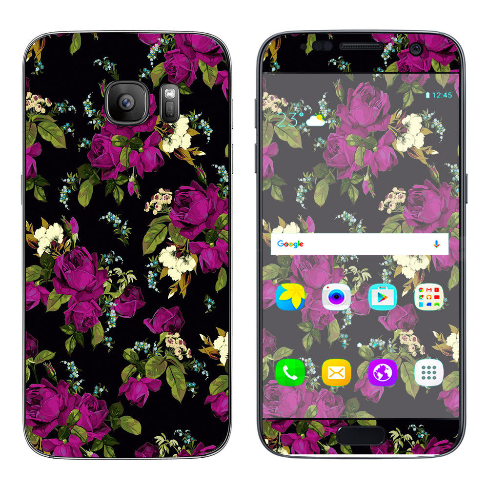  Rose Floral Trendy Samsung Galaxy S7 Skin
