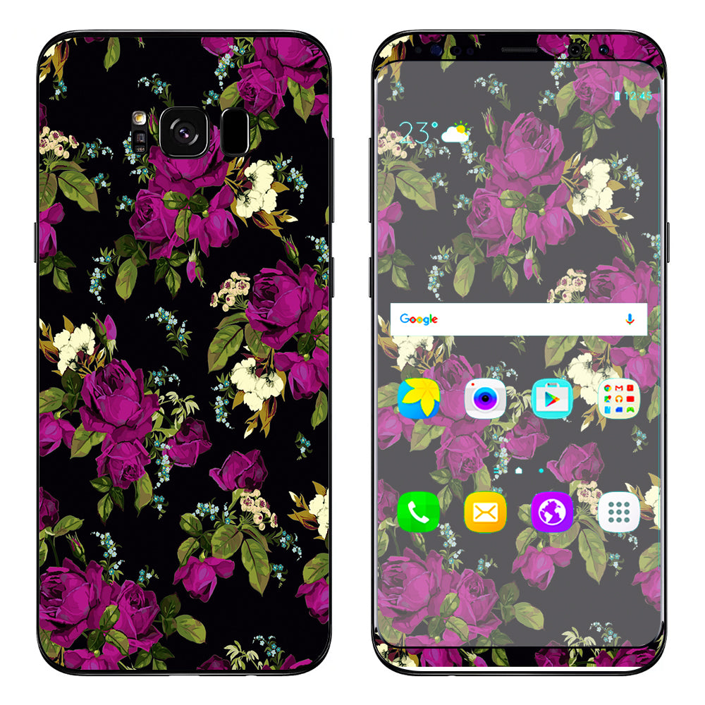  Rose Floral Trendy Samsung Galaxy S8 Skin