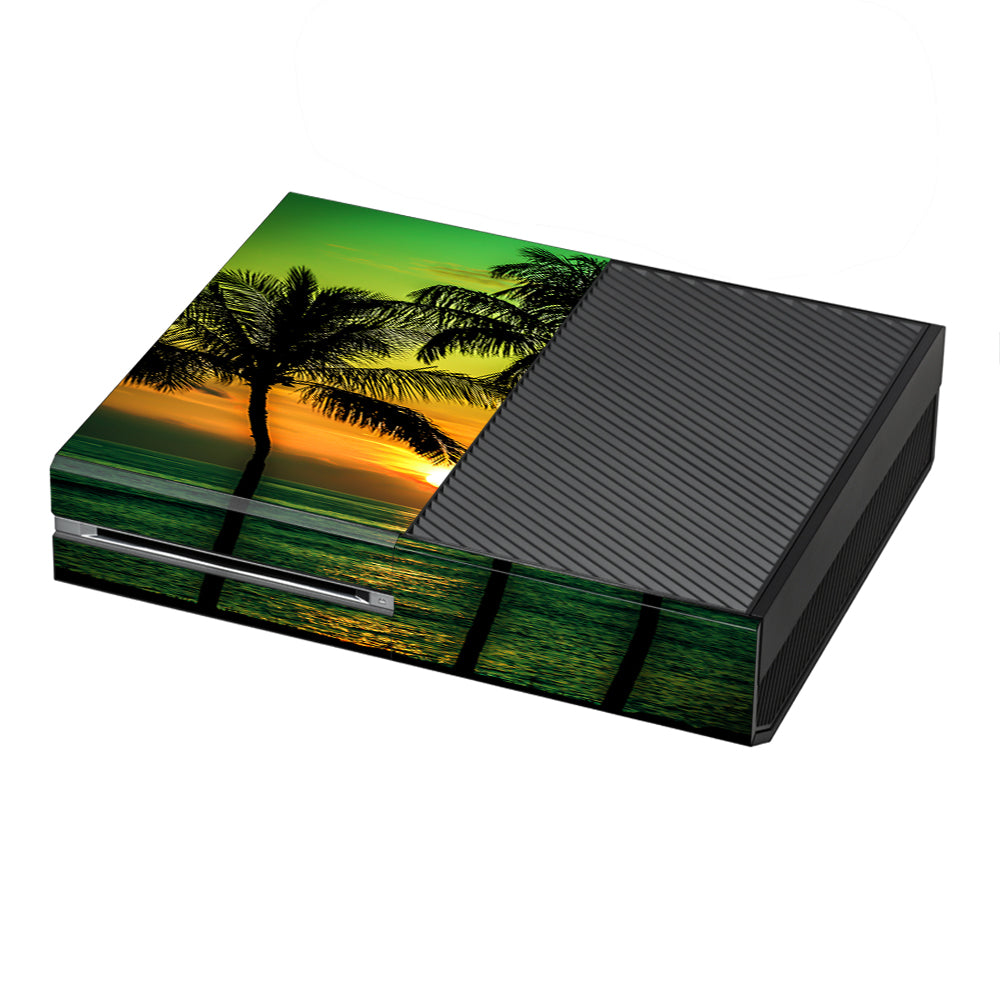  Sunset Palm Trees Ocean Microsoft Xbox One Skin