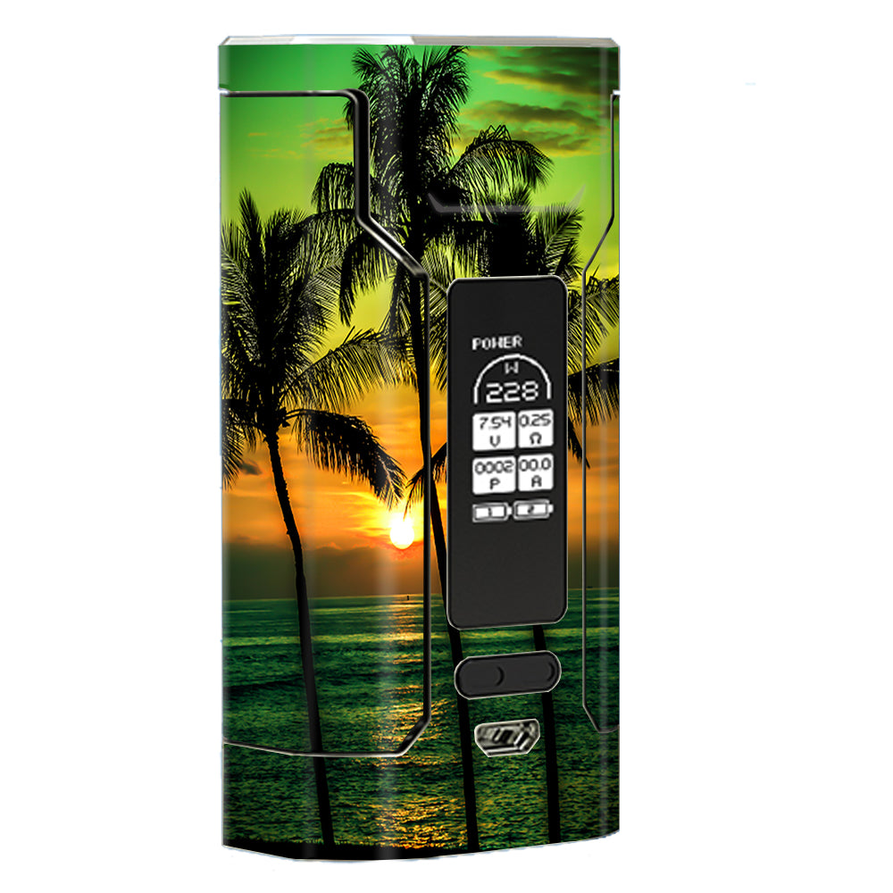  Sunset Palm Trees Ocean Wismec Predator 228 Skin
