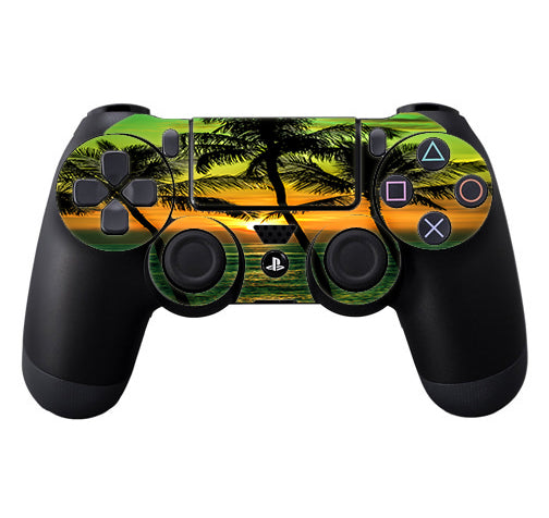  Sunset Palm Trees Ocean Sony Playstation PS4 Controller Skin