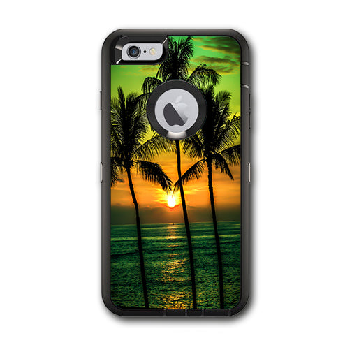  Sunset Palm Trees Ocean Otterbox Defender iPhone 6 PLUS Skin